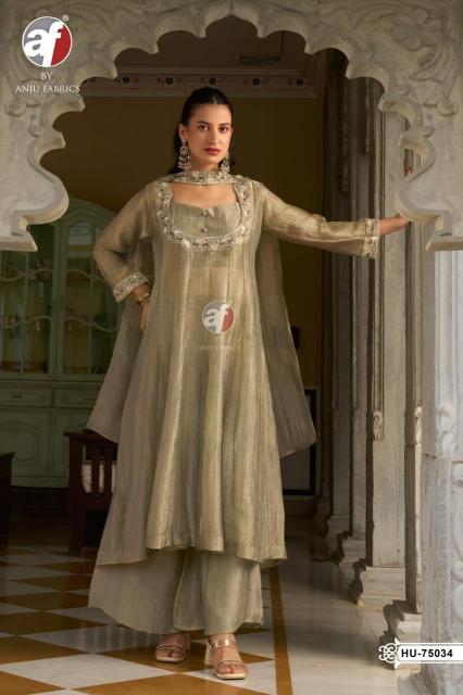 Anju fabrics HU 75034 indo western kurtis wholesale